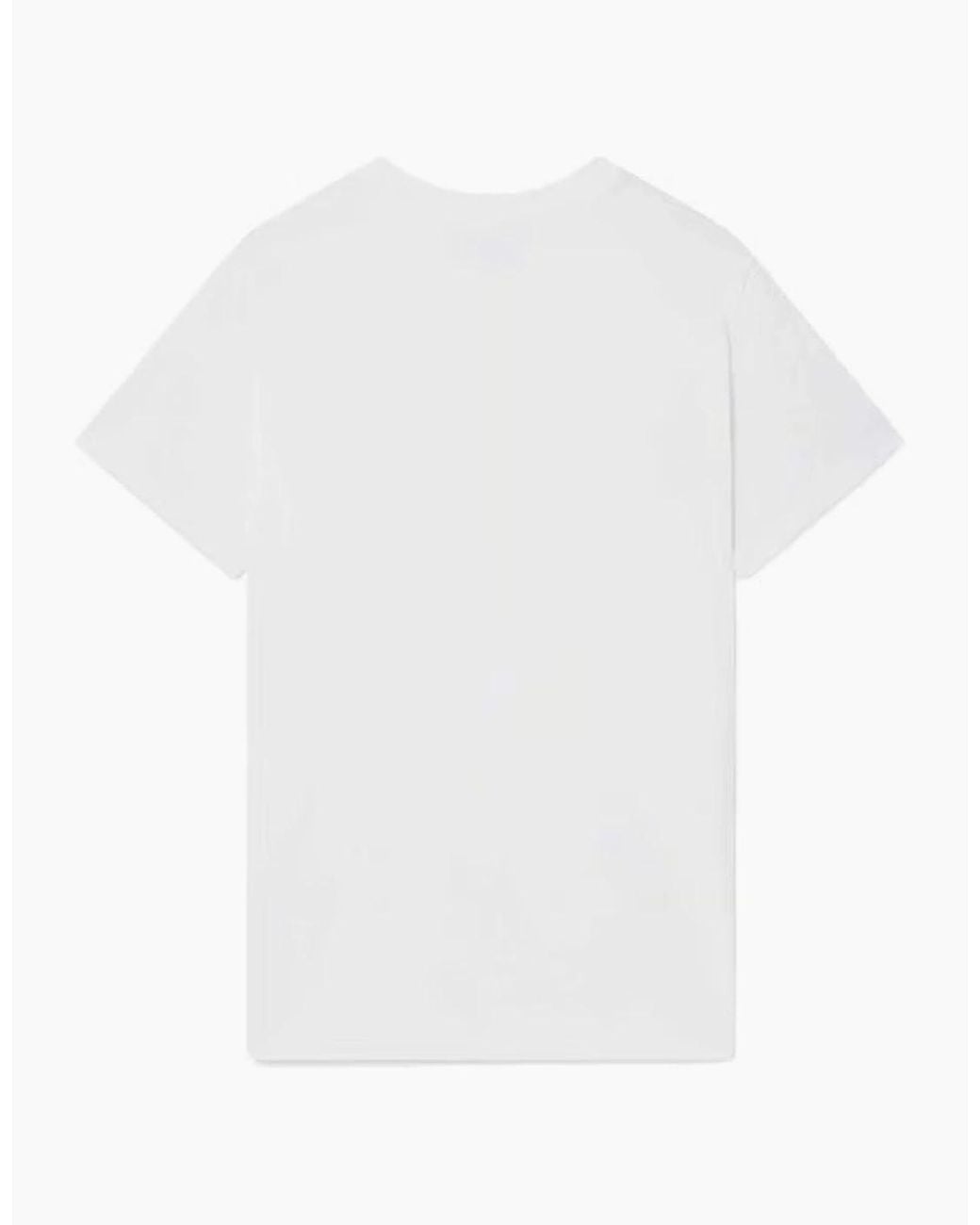 Casablanca White Casa Blanca Tee Shirt Playful Stripes