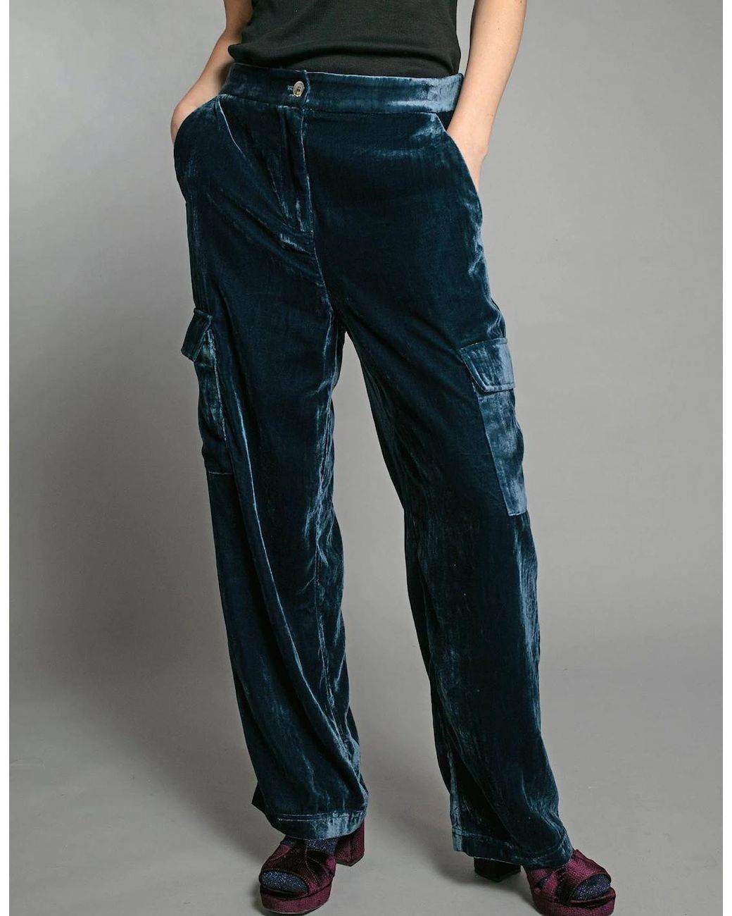 Nooki Design Blue Tori Cargo Trouser