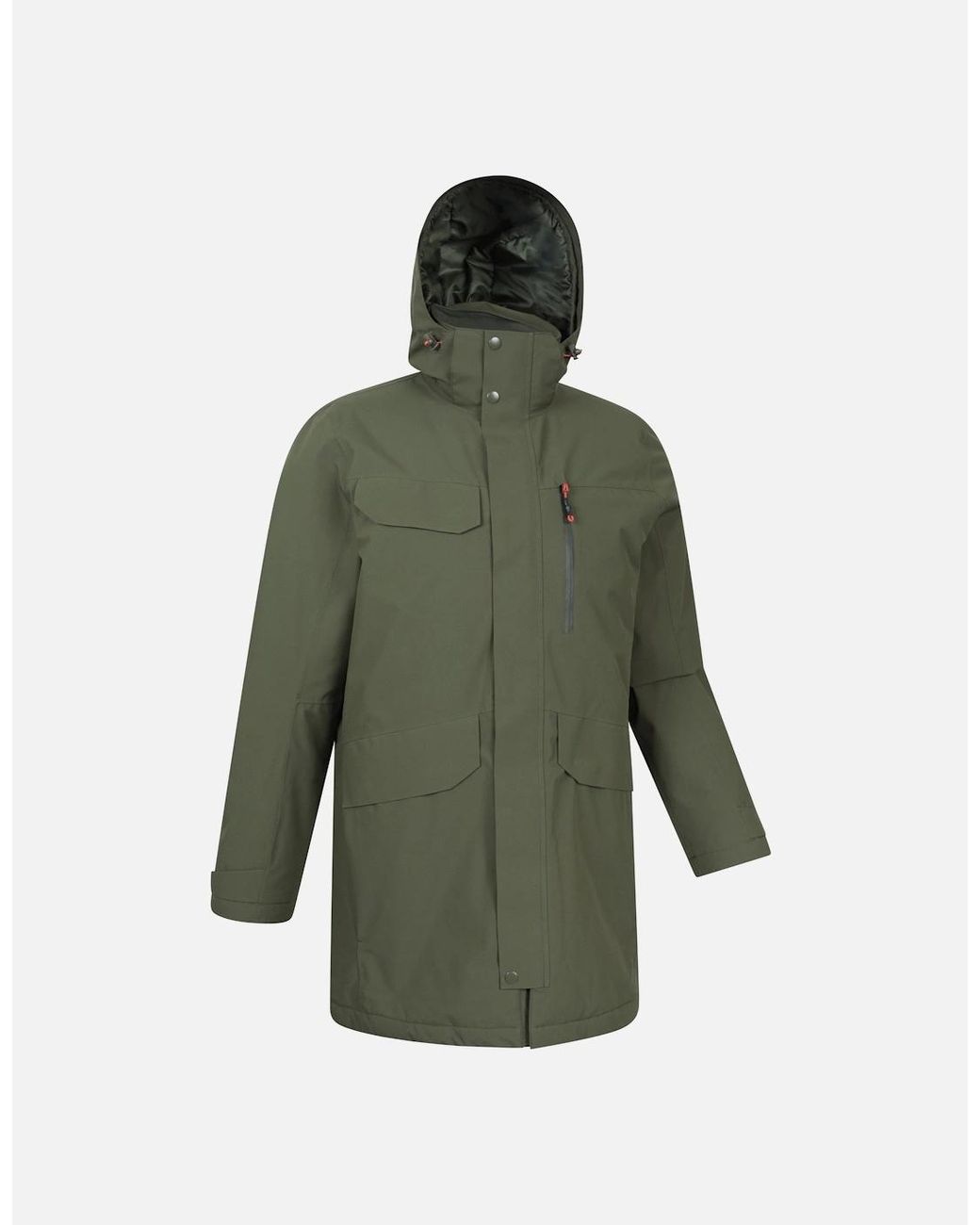 Mountain Warehouse Green Reid Waterproof Padded Jacket for men