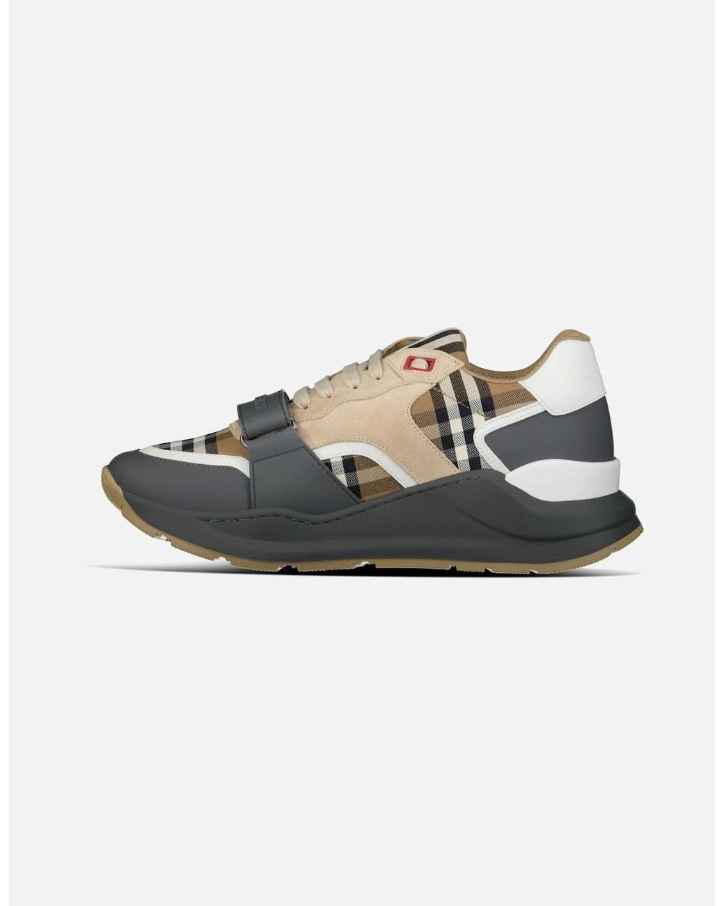Burberry Natural 'Ramsey Runner' Trainers Taupe for men