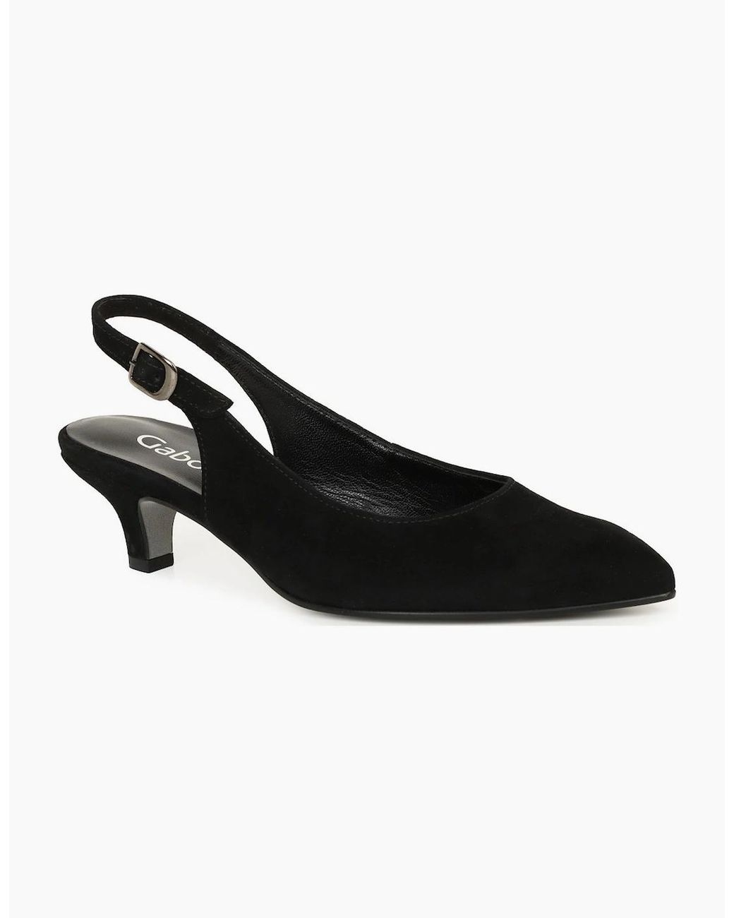 Gabor Black Editor Open Court Shoes