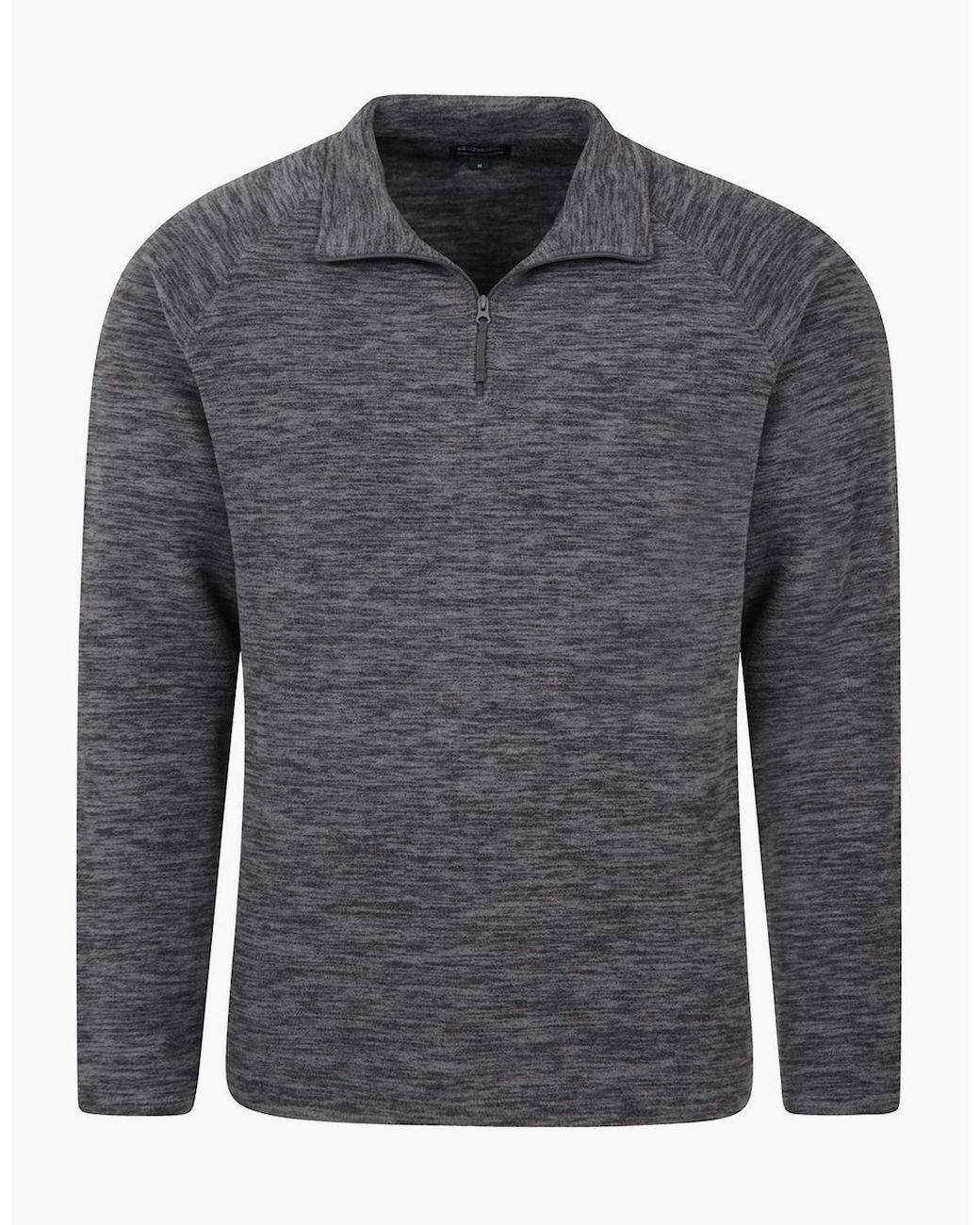 Mountain Warehouse Gray Snowdon Ii Fleece Top for men