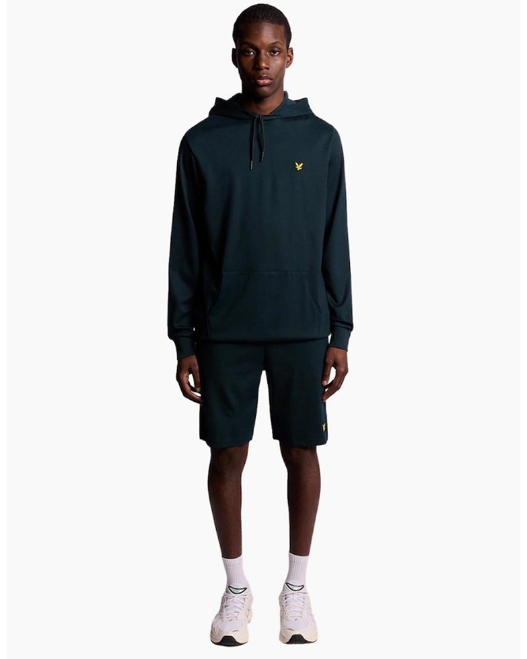 Lyle & Scott Blue Lyle & Scott Fly Fleece Hoodie for men