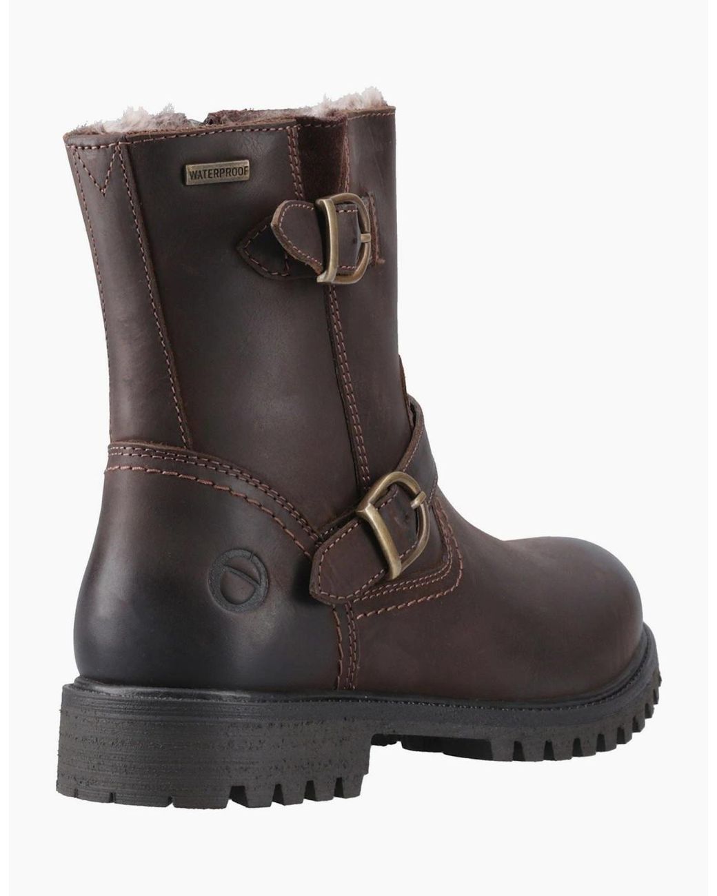 Cotswold Brown Tetbury Leather Heeled Ankle Boots