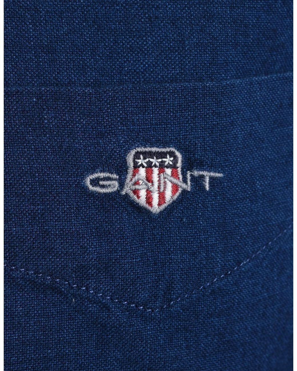 Gant Blue Reg Oxford Shirt Dark for men