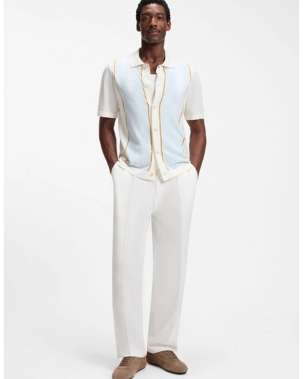 Boss White C Lastro Polo for men