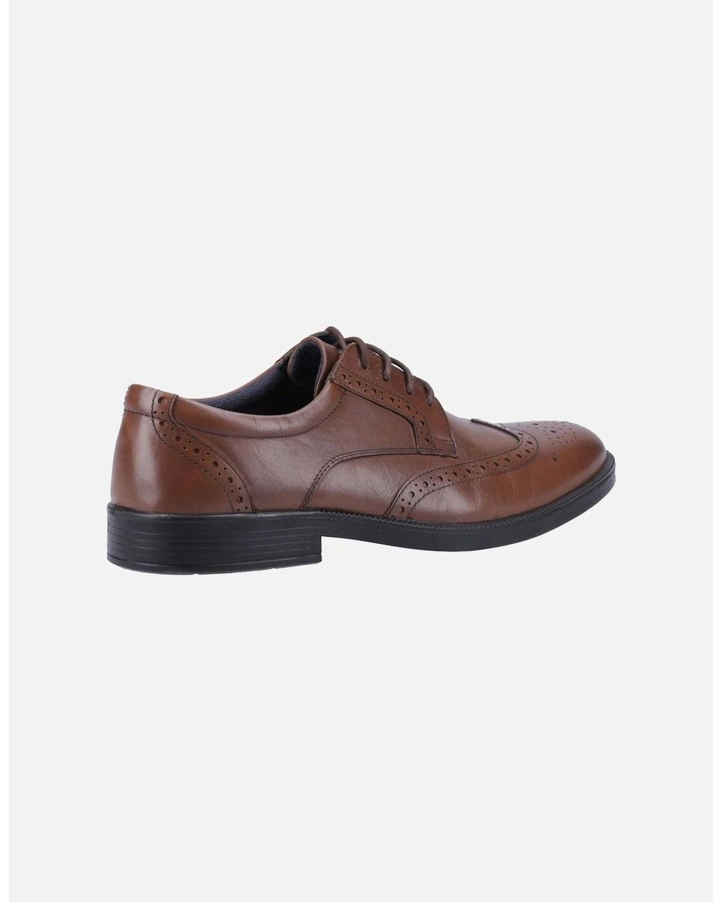 Hush Puppies Brown Nolan Leather Tan Brogues Shoes for men