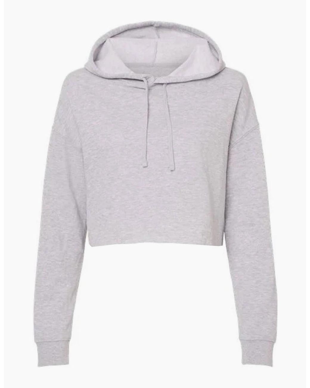 Miso Gray Cropped Hoodie