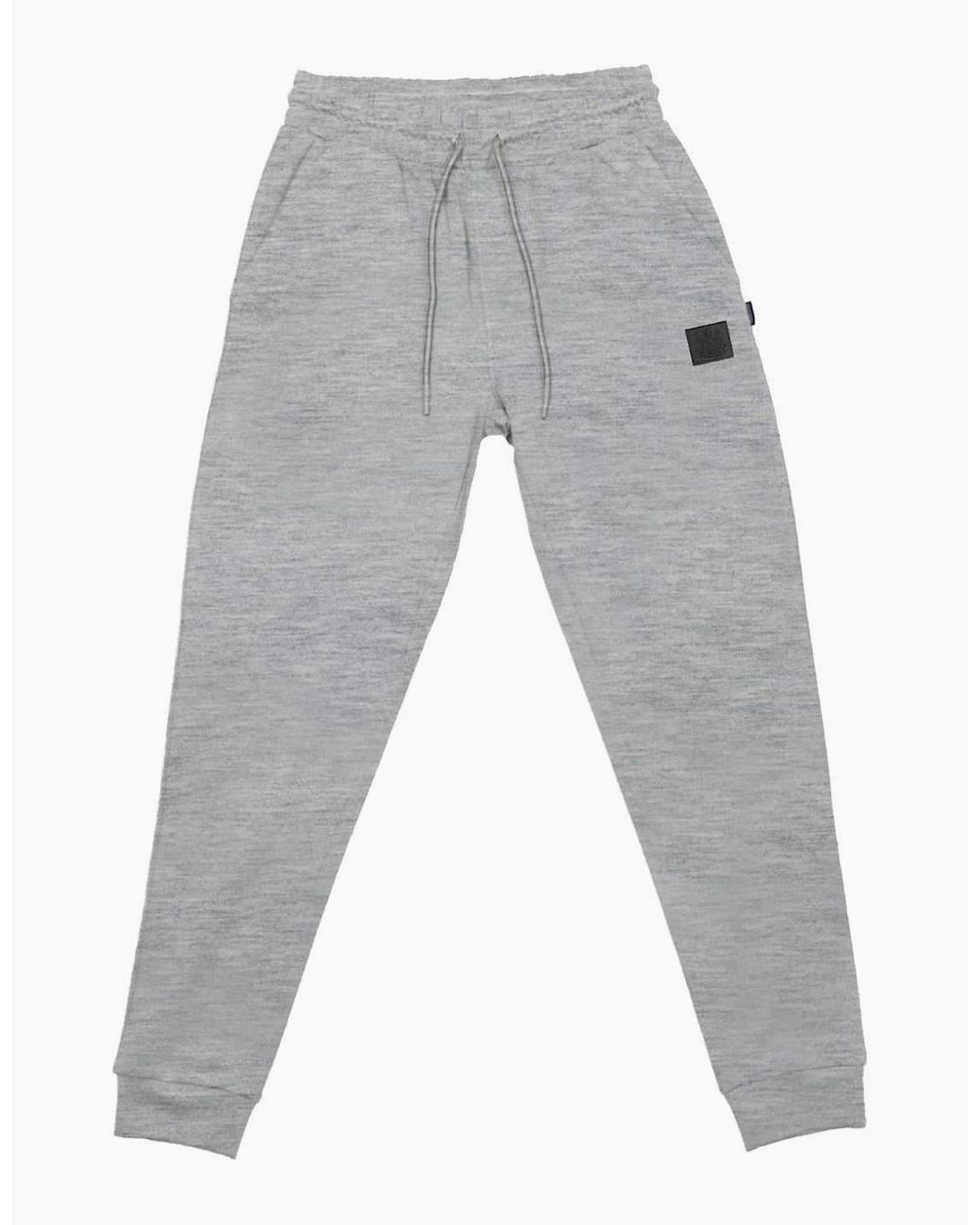 Aquascutum Gray Solid Patterned Regular Fit Slim Joggers for men