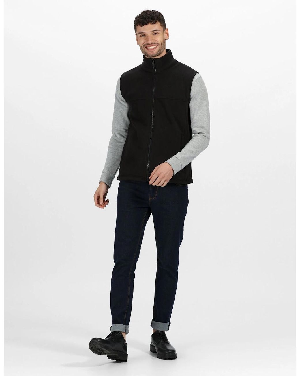 Regatta Black Professional Adult Fleece Full Zip Body Warmer