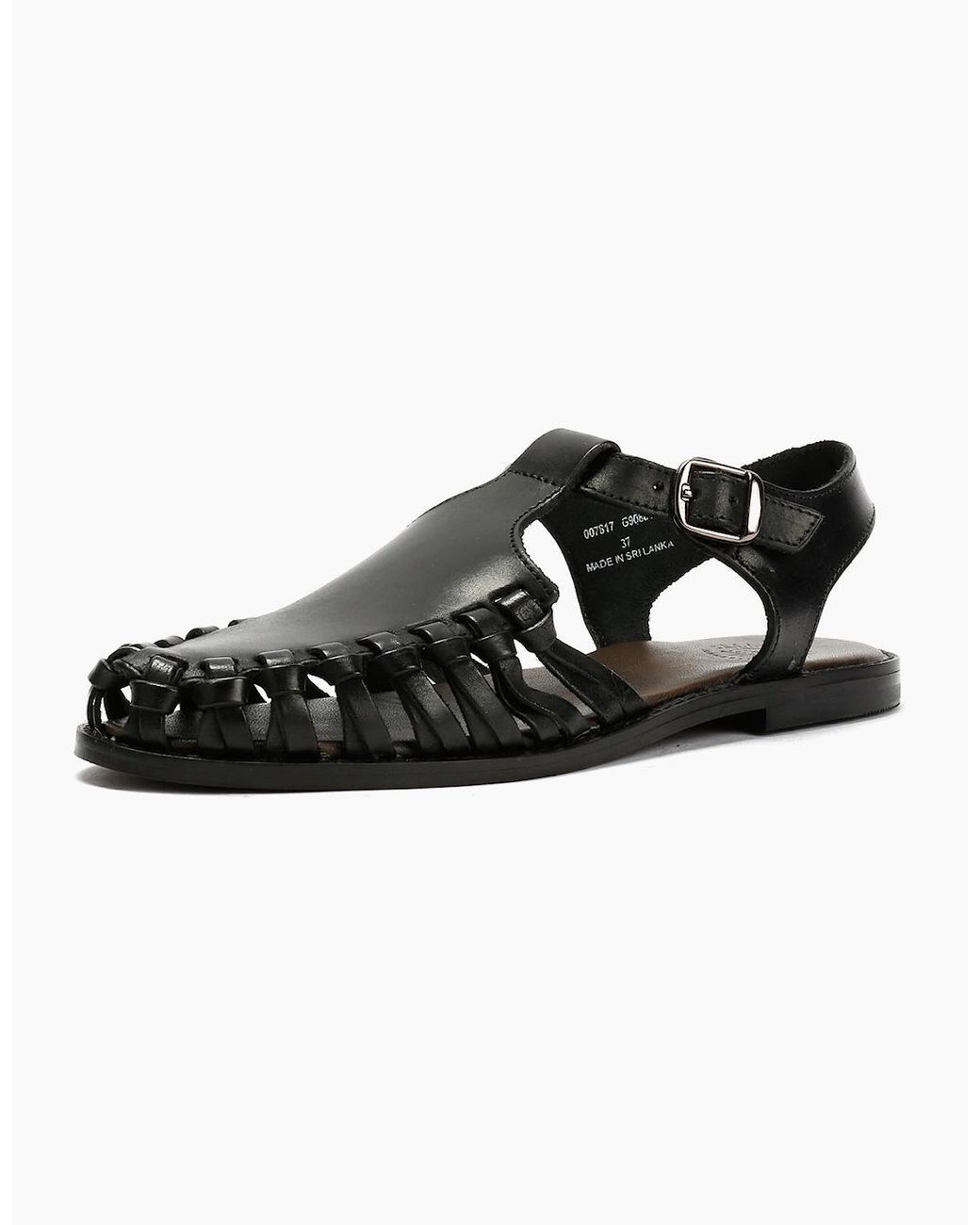 Hudson Black Luna Leather Sandal