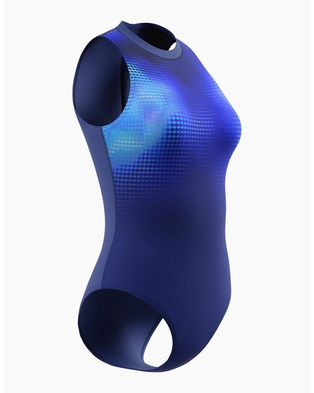 Speedo Blue Ladies Hydrasuit Printed One Piece Swimsuit