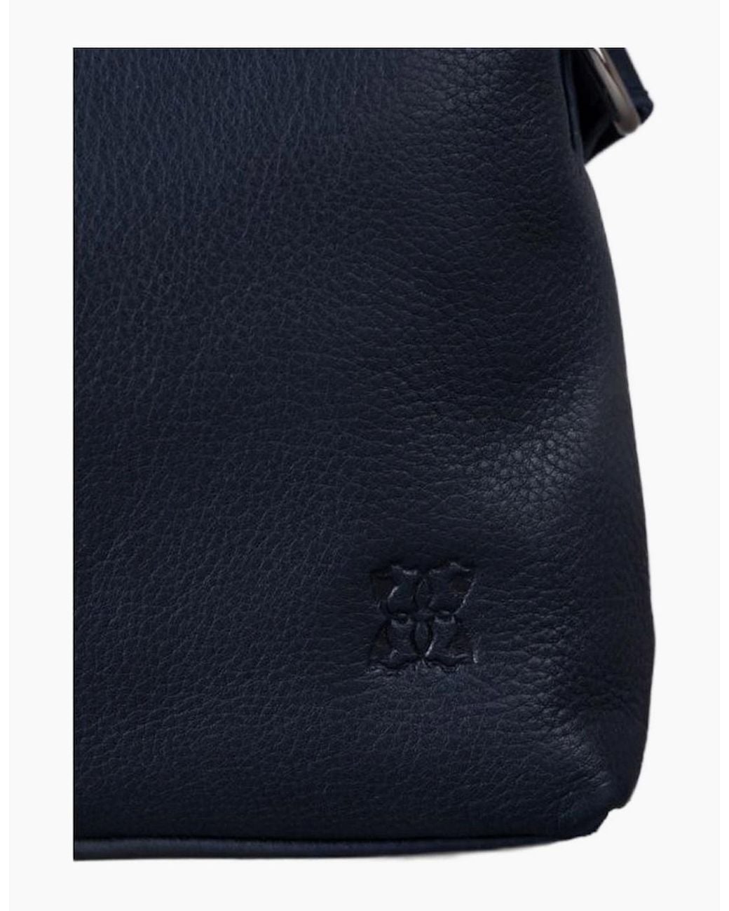 Lakeland Leather Blue Eden Crossbody Bag