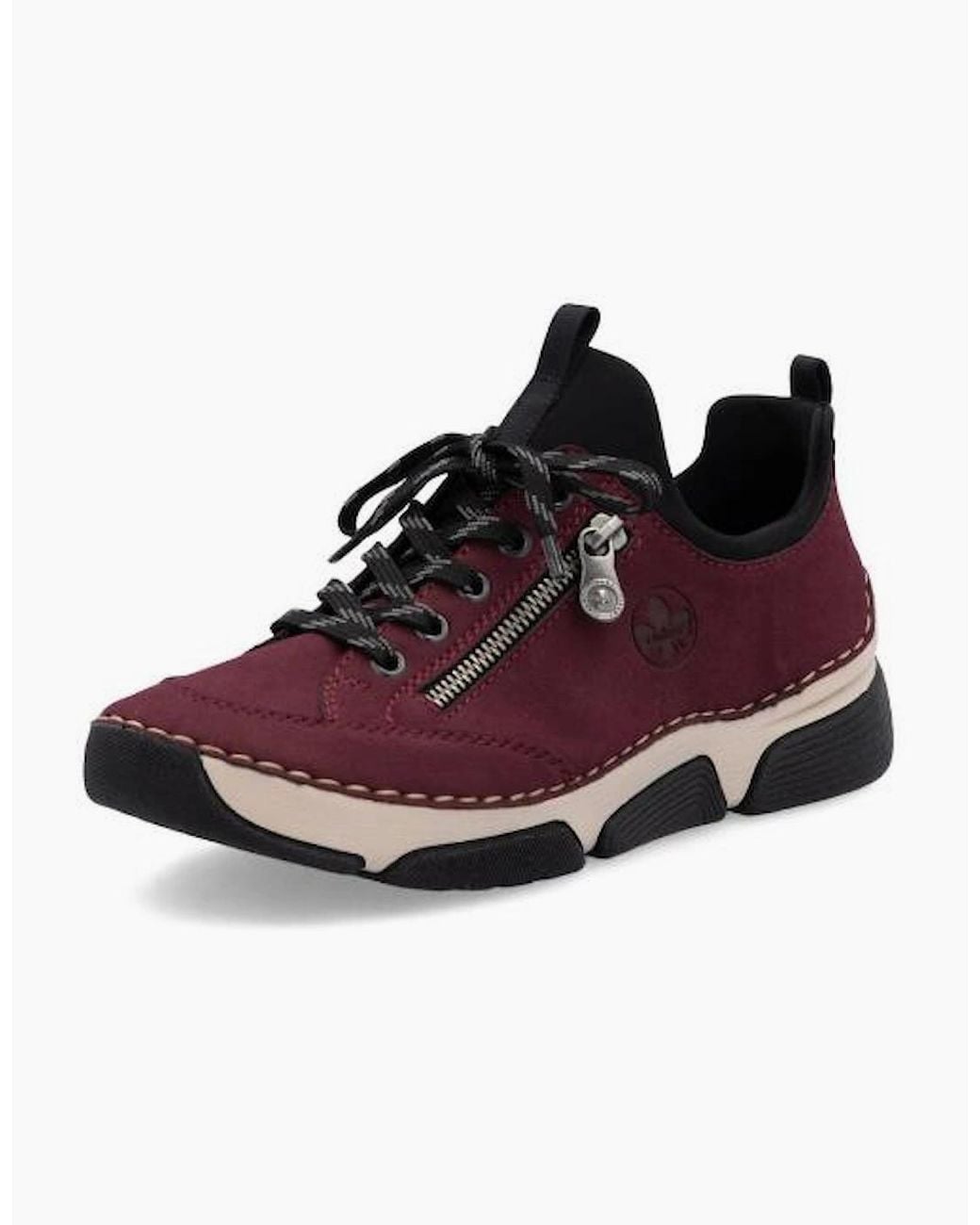 Rieker Purple Ladies Sneaker 45973-36 Bordeaux