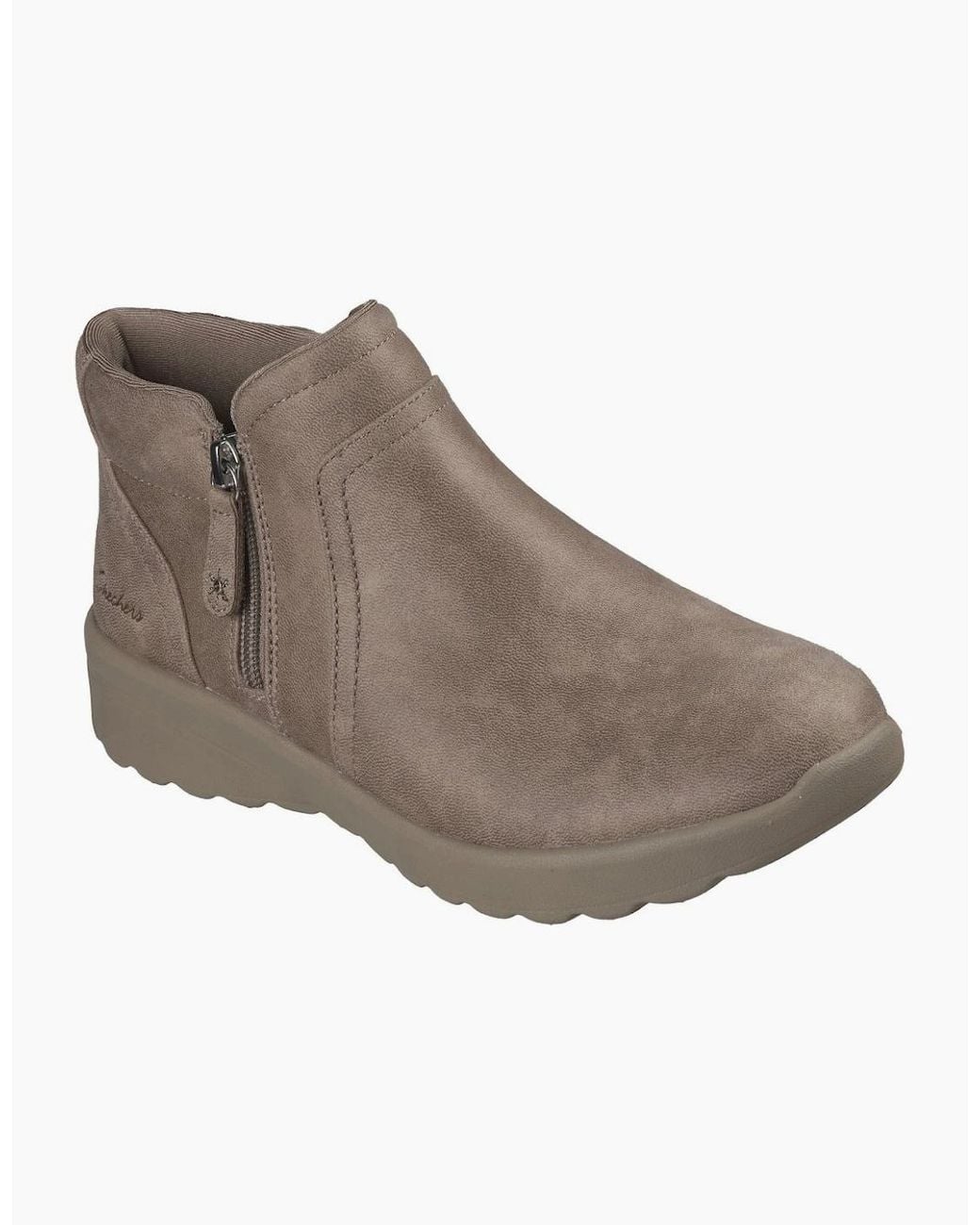 Skechers Brown Lovely Vibe Forever Mine Ankle Boots