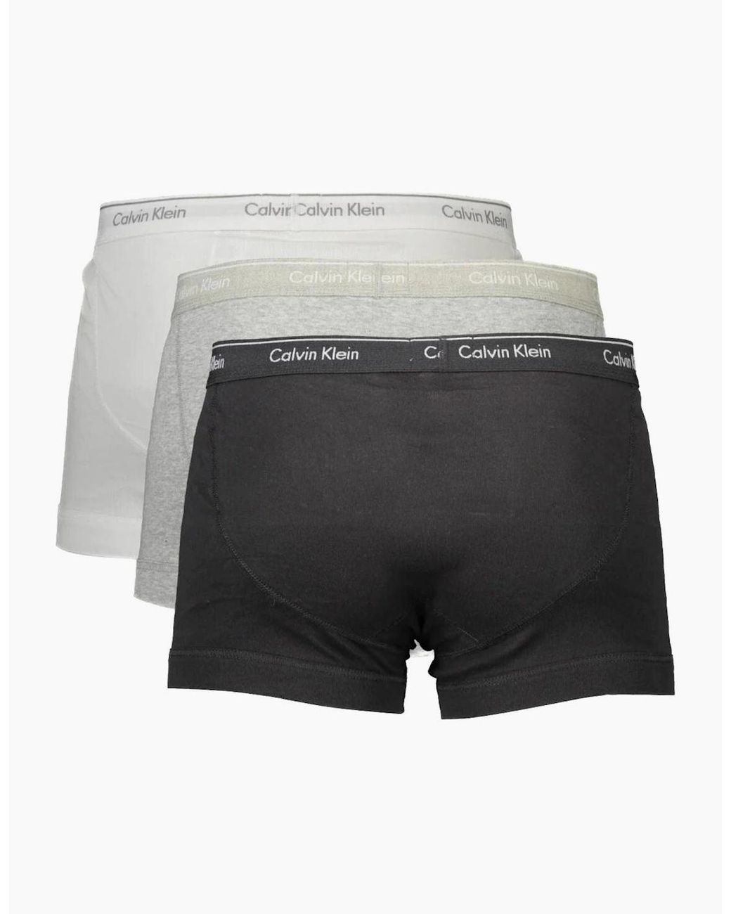 Calvin Klein White 3-Pack Cotton Classics Boxer Trunks for men