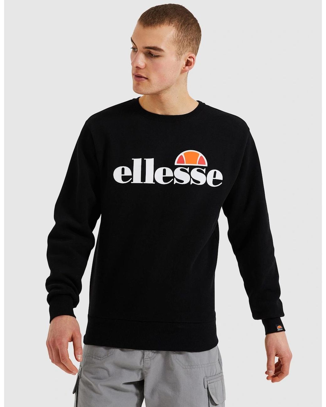 Ellesse Black Sl Succiso Sweatshirt for men