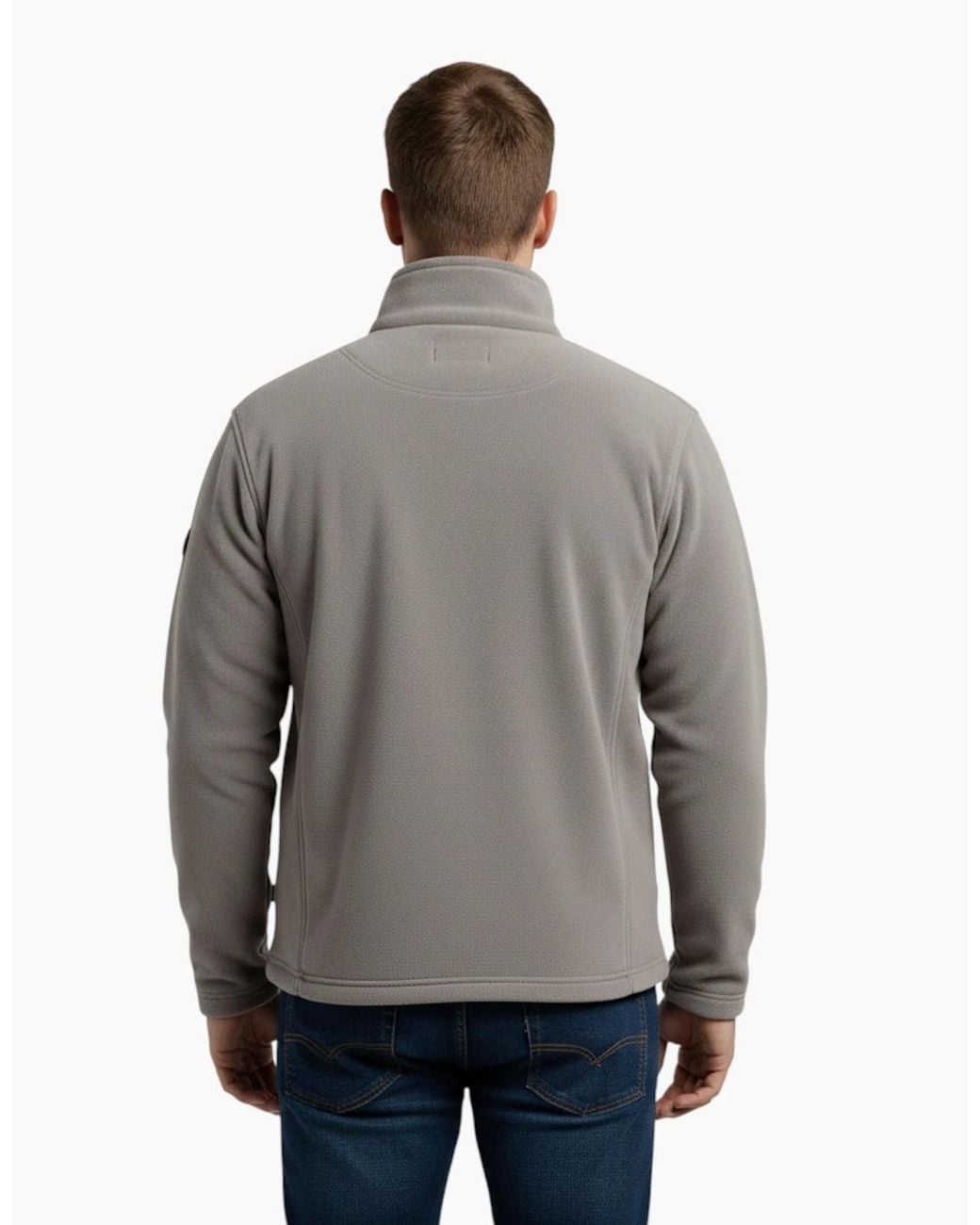 Burton Green Sweatshirt Full Zipper Jacket Long Sleeve High Neck Plain Jumper Top for men