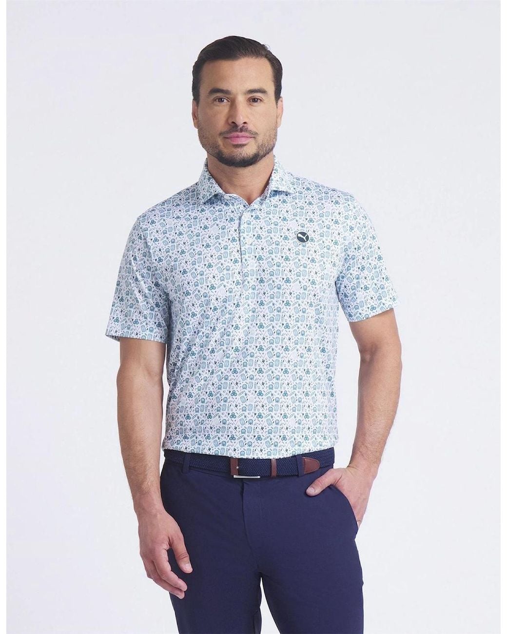 PUMA Blue Mattr Port Polo for men