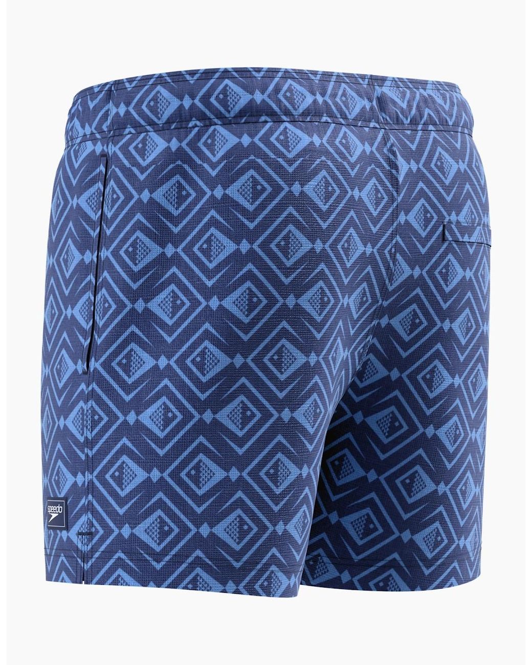 Speedo Blue Redondo Edge Volley Diamond Swim Shorts for men