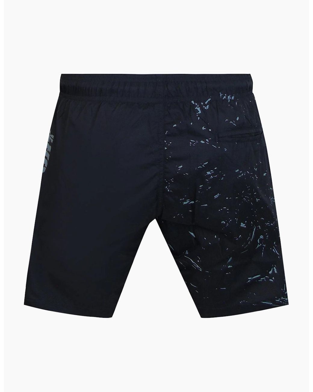 Philipp Plein Blue Plein Sport Water Tiger Logo Medium Boardshort Dark Swim Shorts for men