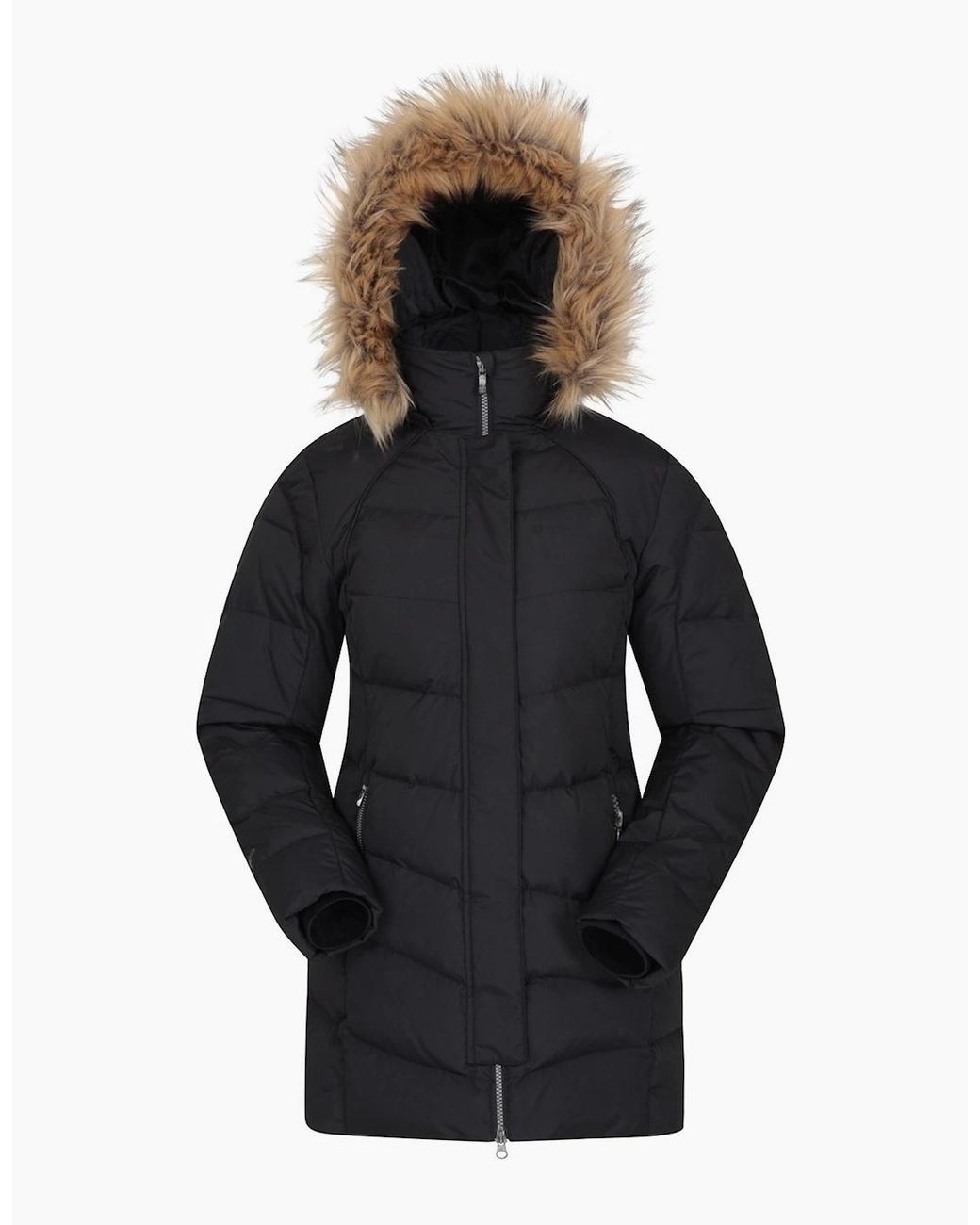 Mountain Warehouse Blue Ladies Isla Ii Long Down Jacket
