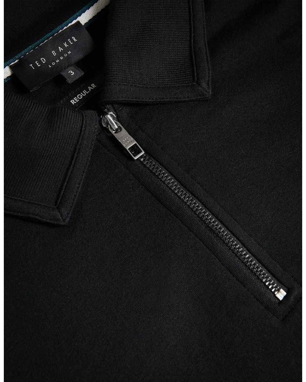 Ted Baker Black Karpol Regular Soft Touch Polo Shirt for men