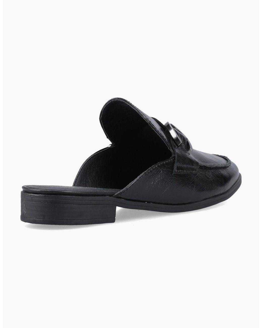 Hush Puppies Black Calla Leather Mules