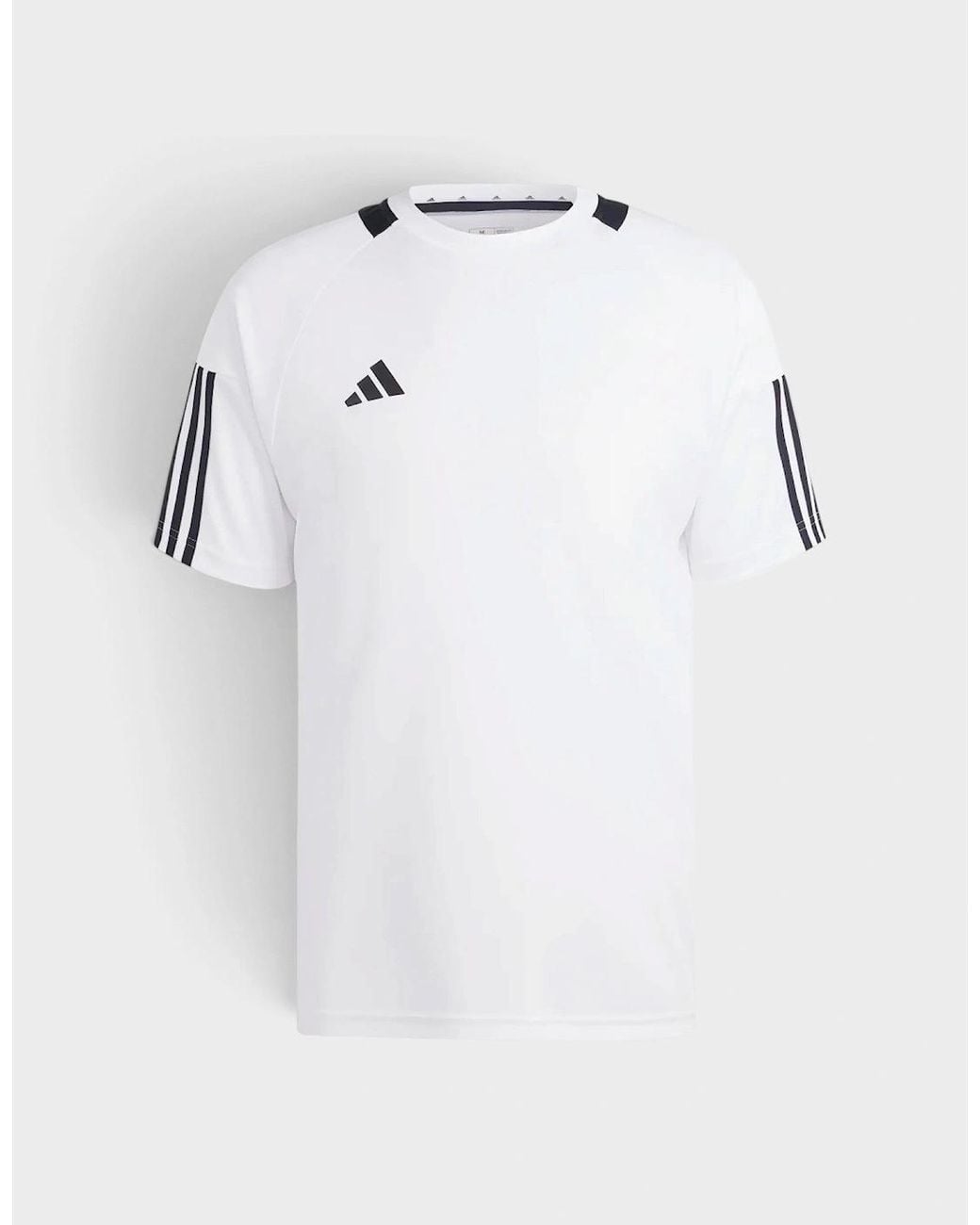 Adidas Blue Sereno Aeroready 3 Stripes Tee
