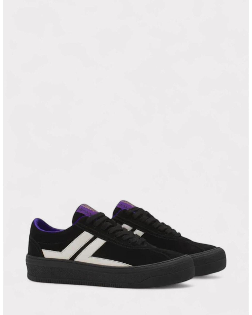 Lanvin Black X Future For Leather Cash Sneakers