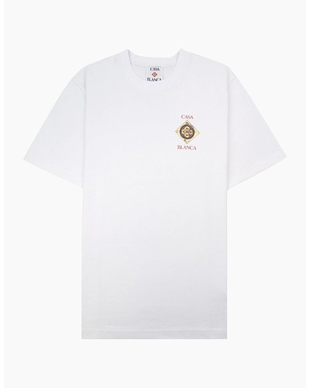 Casablanca White Plafond Orne De Musique T-Shirt Bright for men