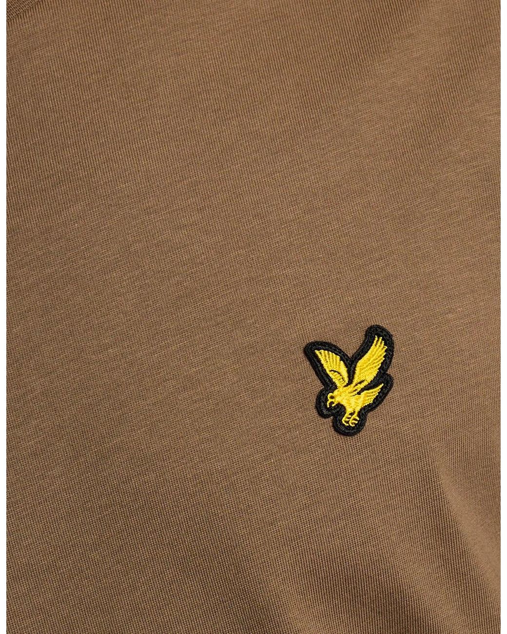 Lyle & Scott Green Lyle & Scott Big & Tall Crew Neck Short Sleeve T-Shirt for men