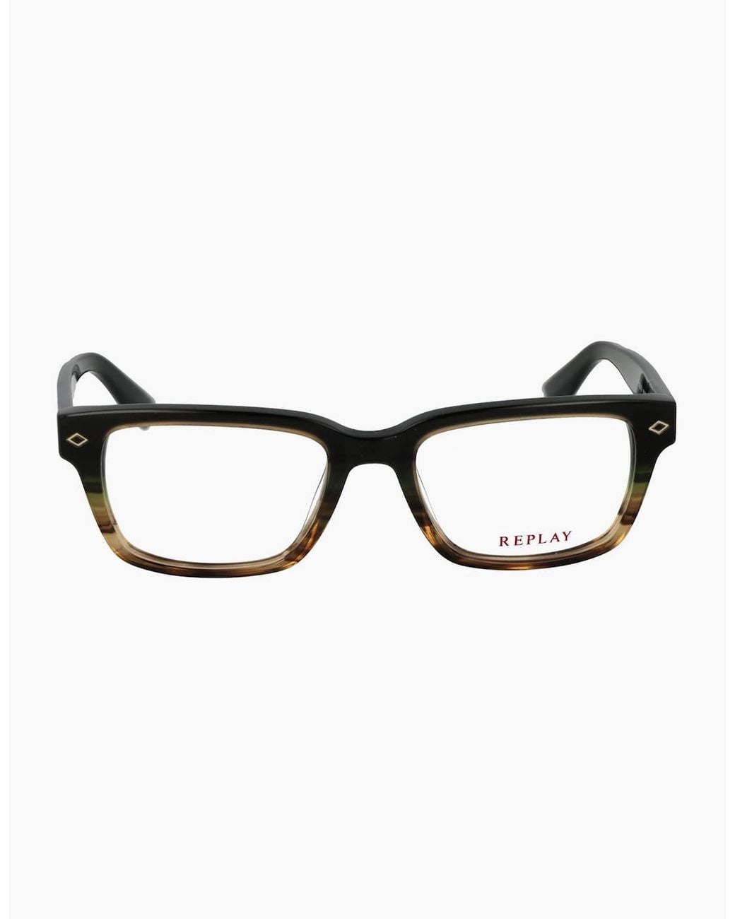 Replay Black Optical Frame Ry125 V03N 52 for men