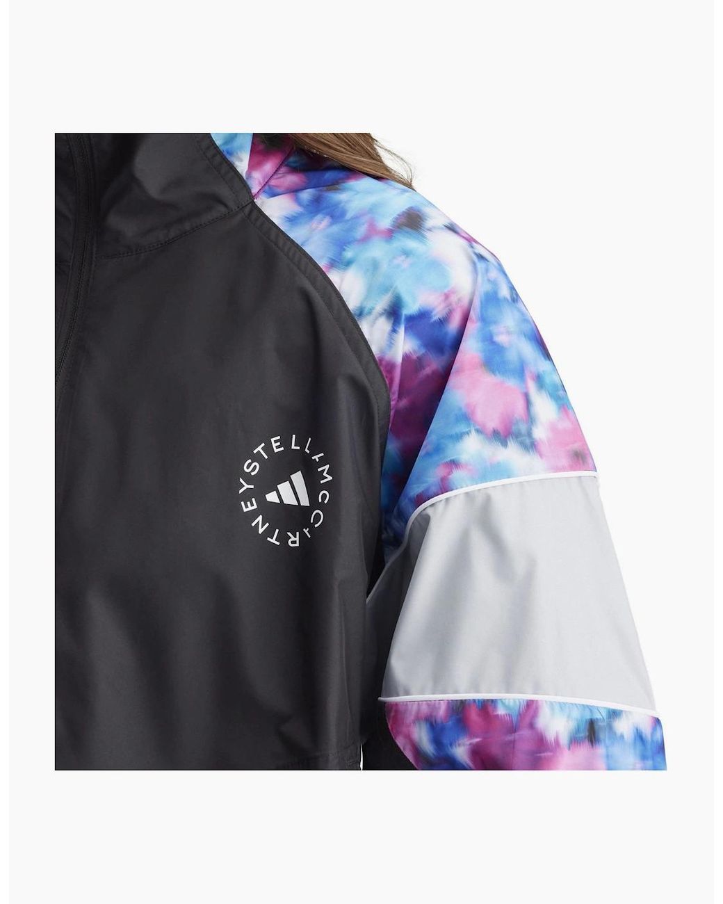Adidas Blue Funnel Neck Raglan Sleeve Tech Athletic Top
