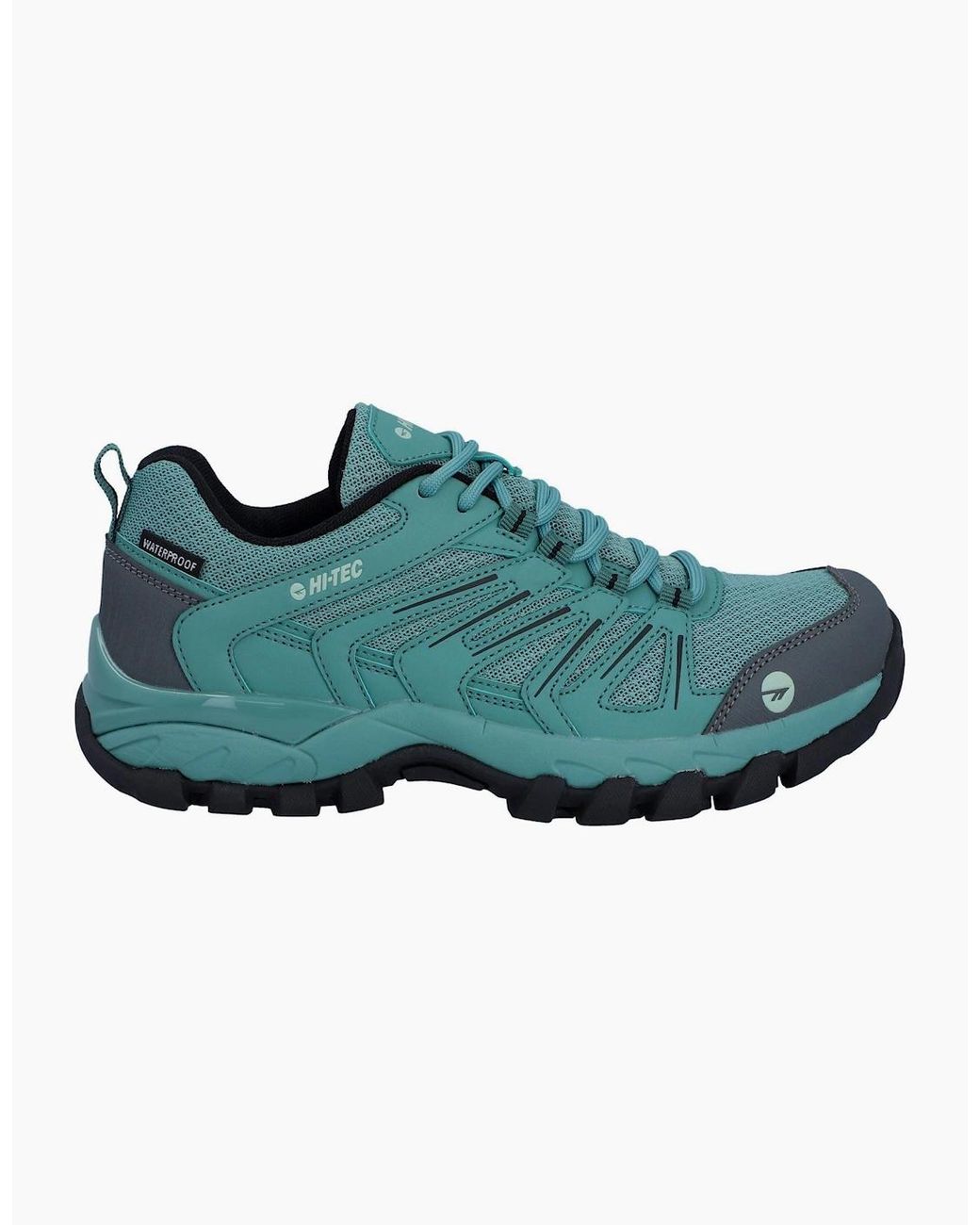 Hi-tec Green Campana Low Polyurethane Oil/Harbour Hiking Shoes