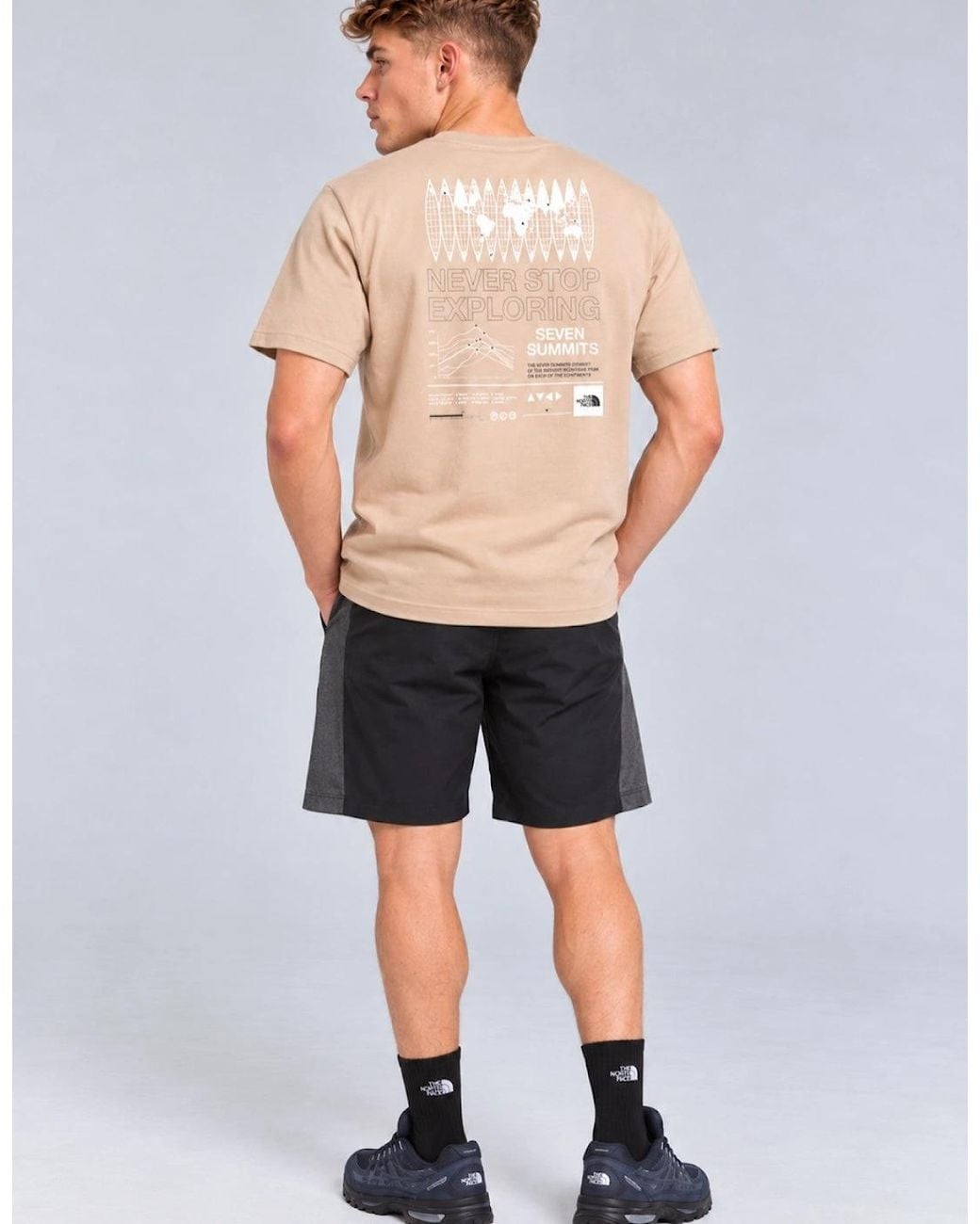 The North Face Natural M Multi Location Globe T Shirt for men