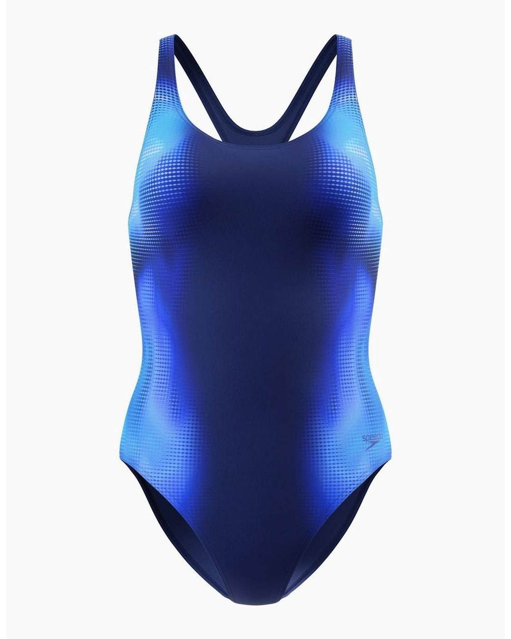 Speedo Blue Ladies Medalist Printed One Piece Swimsuit