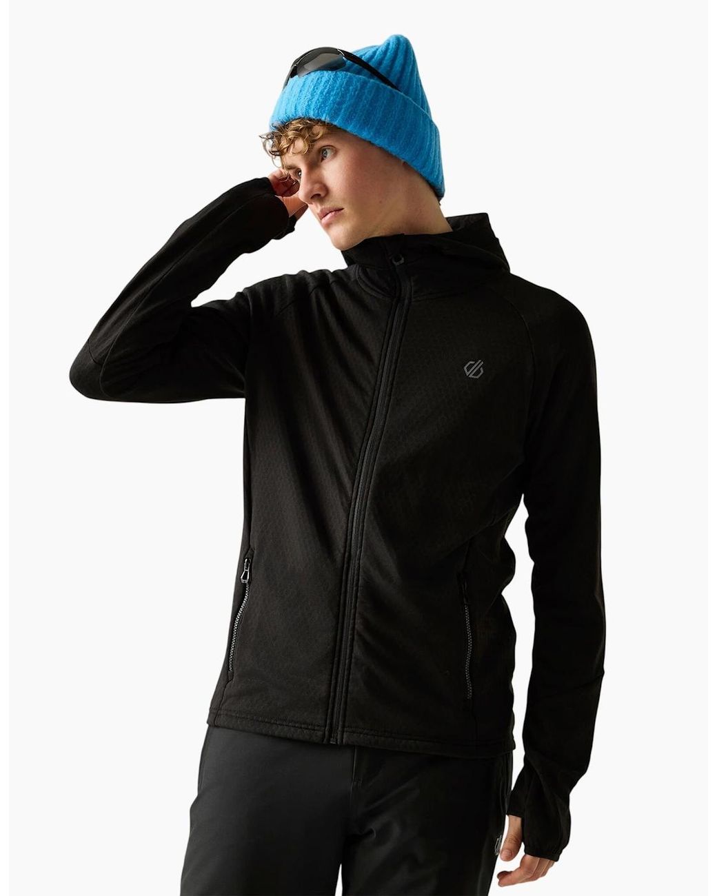 Regatta Black Venture Stretch Hooded Midlayer for men