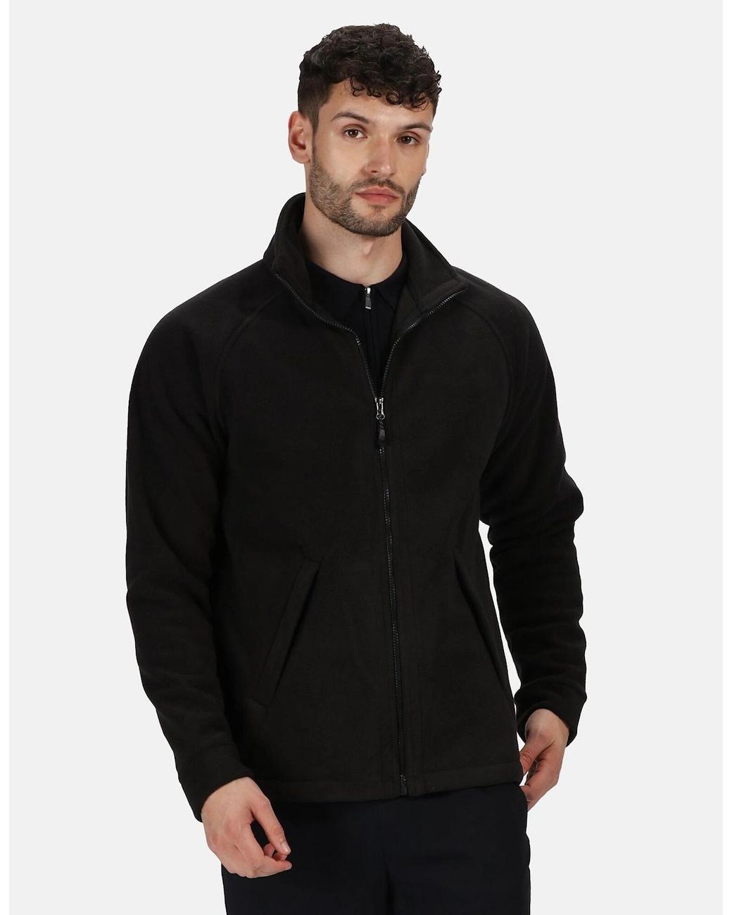 Regatta Black Sigma Symmetry Heavyweight Anti-Pill Fleece Jacket (380 Gsm) for men