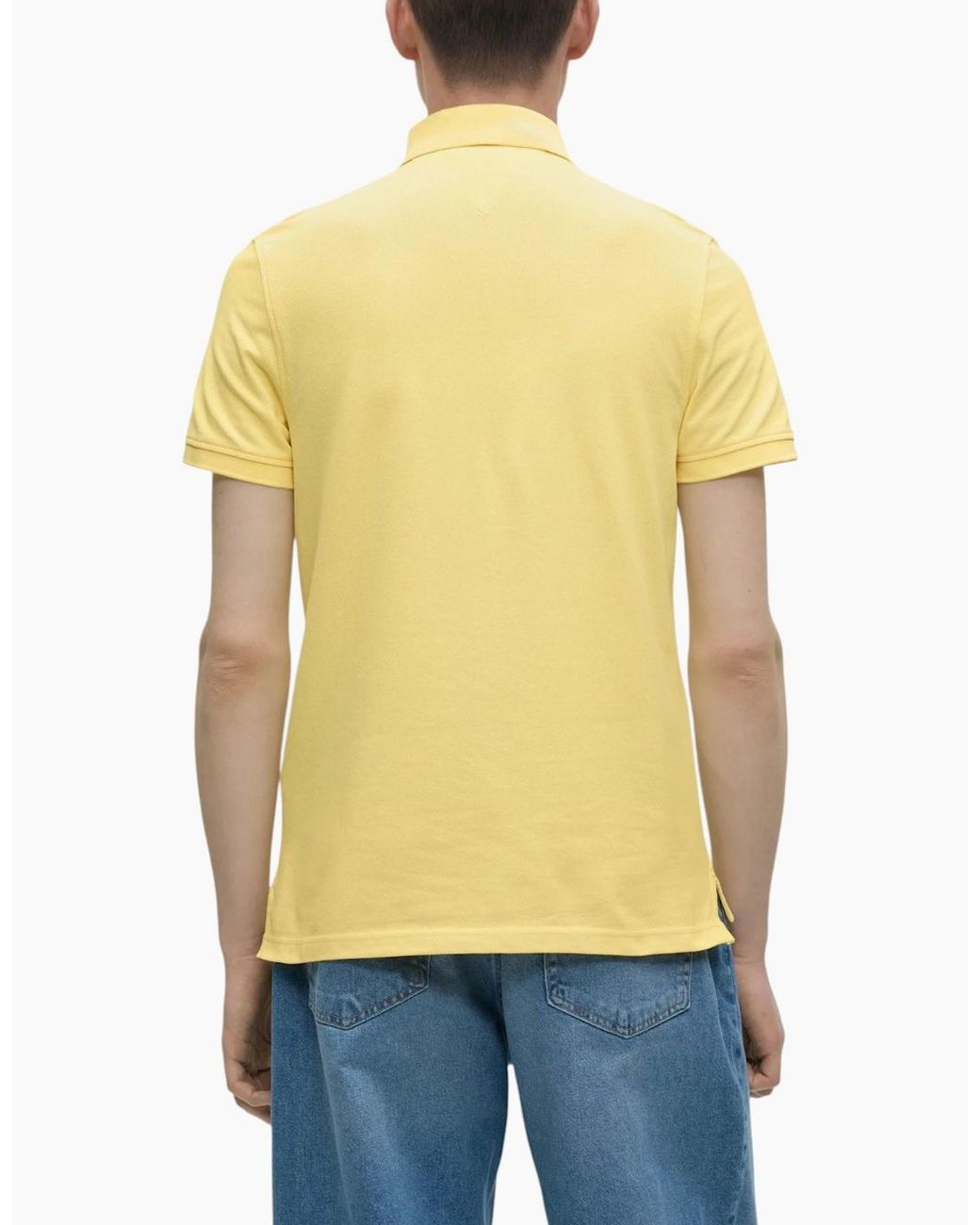 Tommy Hilfiger Yellow Polo Shirts Golf Top
