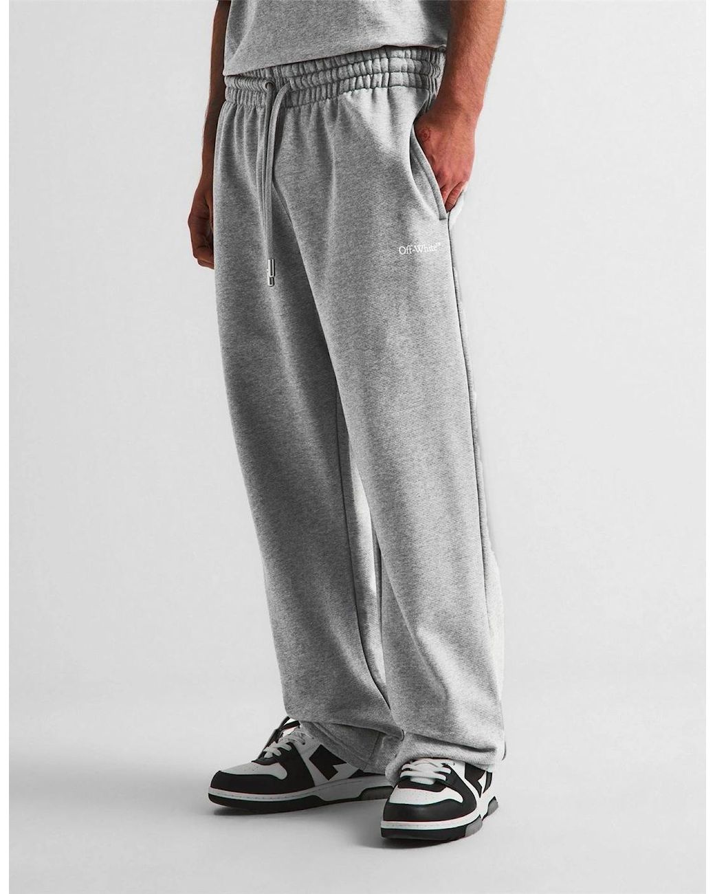 Off-White c/o Virgil Abloh Gray Slim Fit Jogging Bottoms for men