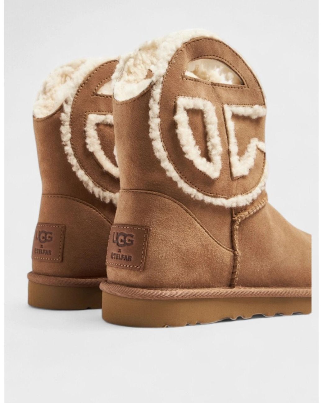Ugg Brown X Telfar Logo Mini Boot Chestnut