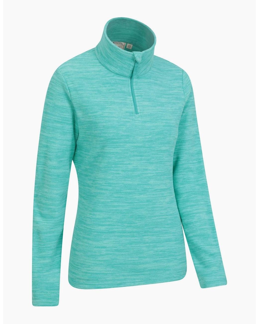 Mountain Warehouse Blue Ladies Snowdon Melange Fleece Top