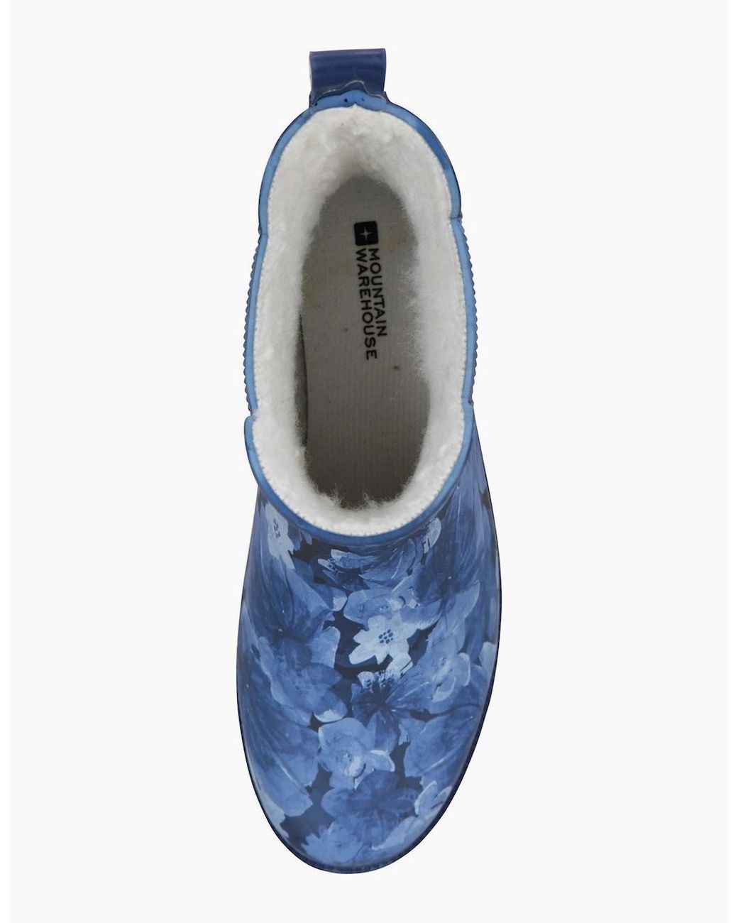 Mountain Warehouse Blue Ladies Floral Rubber Wellington Boots