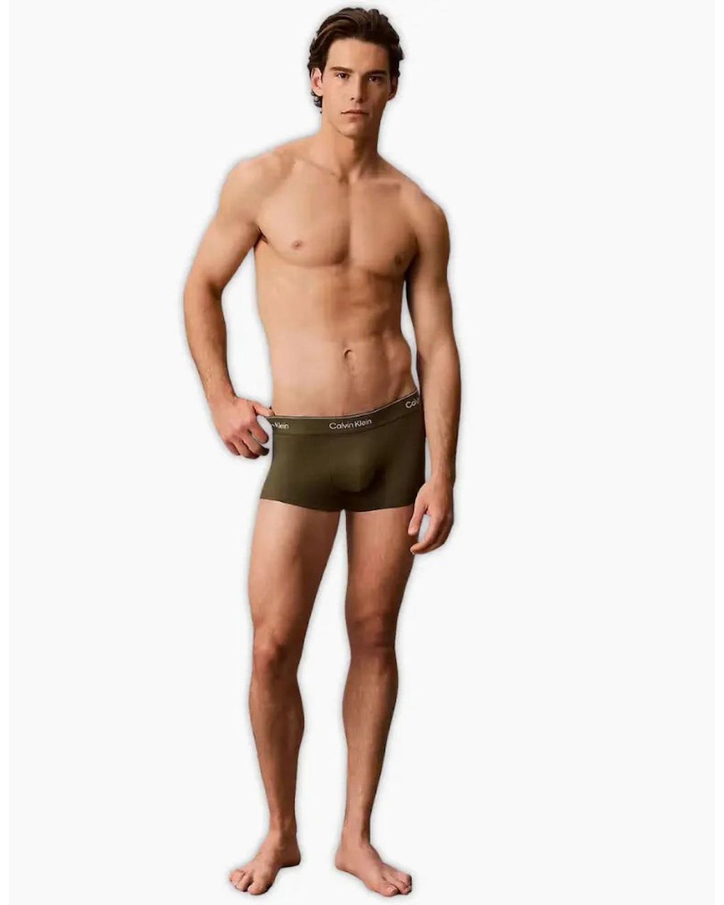 Calvin Klein Black 3-Pack Icon Cotton Stretch Stripe Low-Rise Boxer Trunks for men