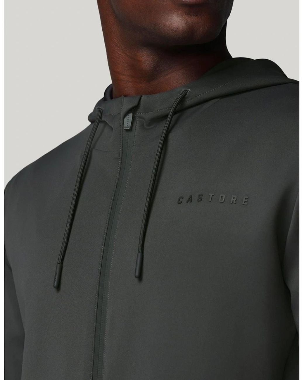 Castore Black Flex Full Zip Hooded Sweatshirt for men