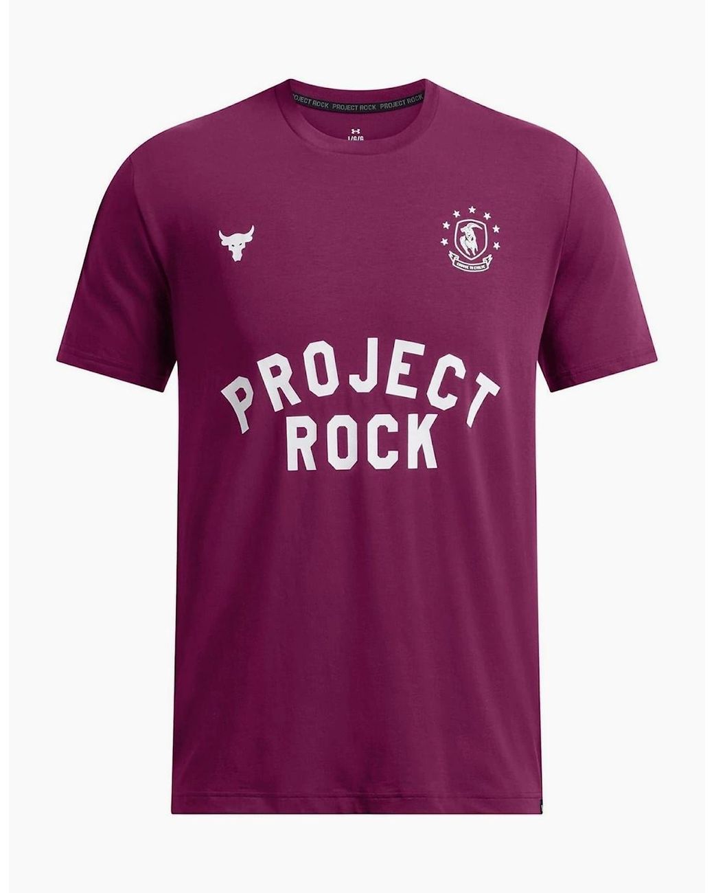 Under Armour Pink Regular Fit Large Genie Text Graphic T-Shirt for men
