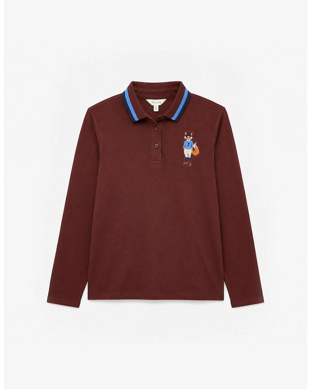 Joules Red Fairfield Jonty Polos Chocolate