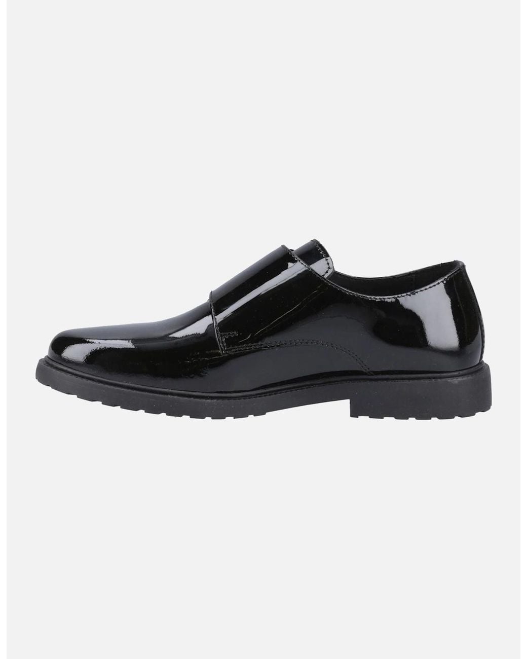 Hush Puppies Black Verity Leather Patent Shoes