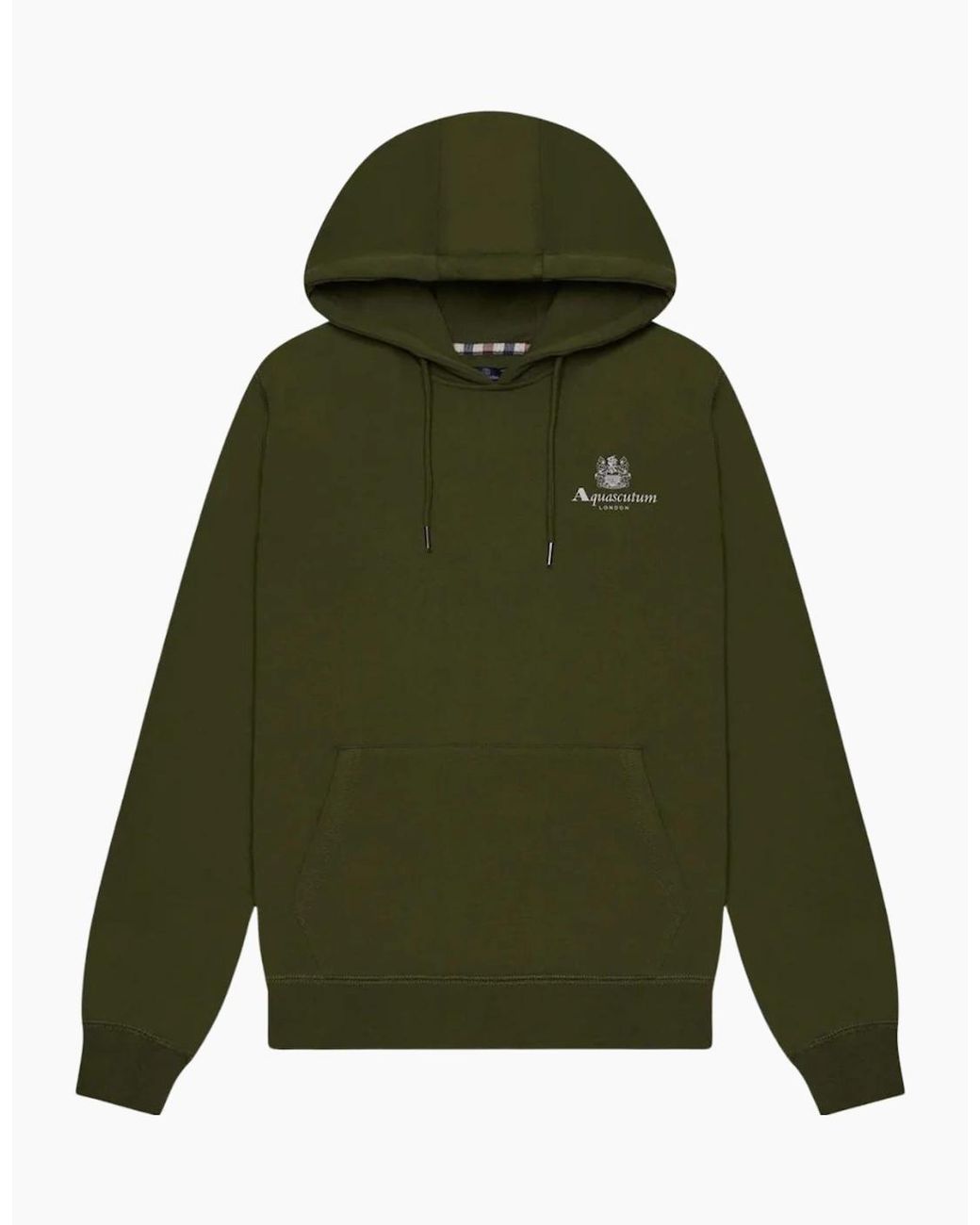 Aquascutum Green Active Big Logo Hoodie for men